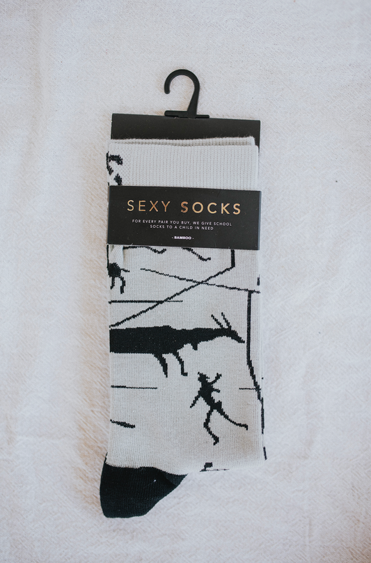 ‘Rock Paintings’ Bamboo Socks