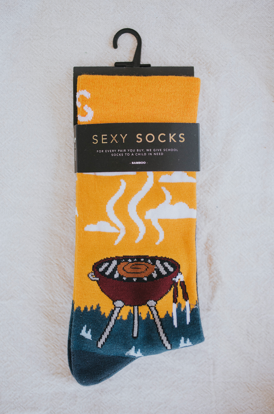 ‘BBQ’ Bamboo Socks